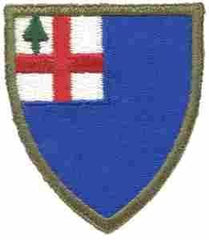11th Army Corps -early design Patch, Olive Drab Border - Saunders Military Insignia