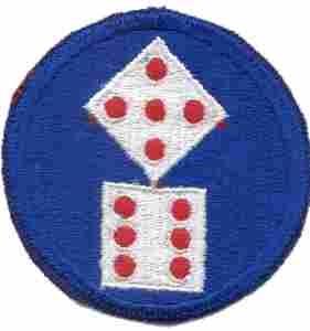 11th Army Corps Patch Authentic WWII Repro Cut Edge