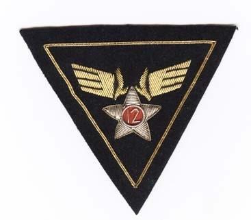 Embroidered 12th Air Force Patch With Bullion Threads