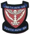 138th Aviation Company Patch, Handmade
