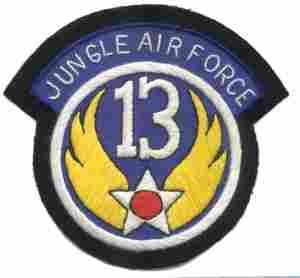 13th Air Force Custom Made Cloth Patch for Personalization