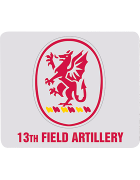 13th Field Artillery mouse pad - Saunders Military Insignia