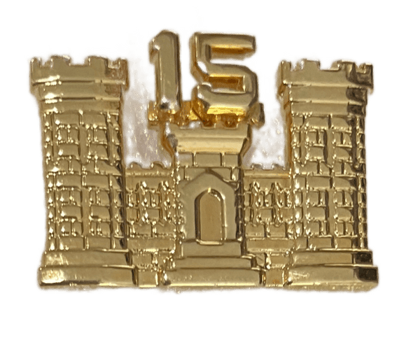 15th Engineer Regimental Branch Of Service Insignia Badge