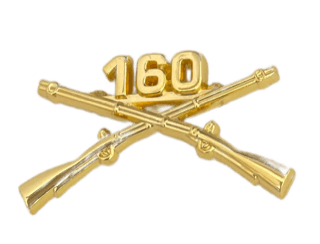 160th Infantry Officer Regimental Branch Of Service Insignia Badge