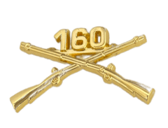 160th Infantry Officer Regimental Branch Of Service Insignia Badge - Saunders Military Insignia