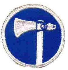 19th Army Corps - 2nd design Patch Authentic WWII Repro Cut Edge - Saunders Military Insignia