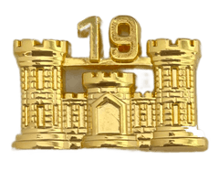 19th Engineer Officer Regimental Branch Of Service Insignia Badge - Saunders Military Insignia