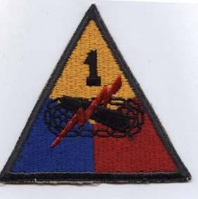 1st Armored Division Army Green Border AG44 - Saunders Military Insignia