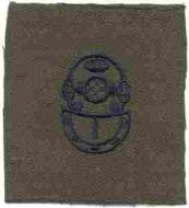 1st Class Divers Badge, cloth, Green - Saunders Military Insignia