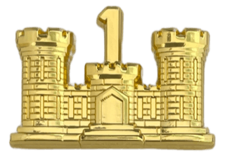 1st Engineer Officer Regimental Branch Of Service Insignia Badge - Saunders Military Insignia