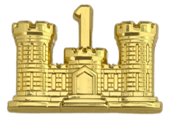 1st Engineer Officer Regimental Branch Of Service Insignia Badge - Saunders Military Insignia