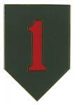 1st Infantry Division Combat Service Identification Badge, Metal Badge - Saunders Military Insignia