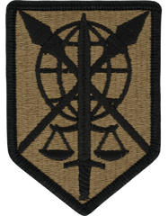 200th Military Police Command Multicam or OCP cloth patch with Velcro - Saunders Military Insignia