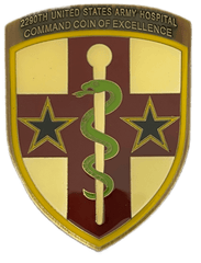2290th US Army Hospital Command Presentation Coin - Saunders Military Insignia