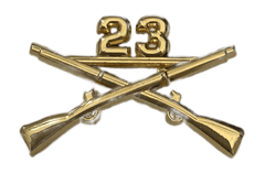 23rd Infantry Officer Regimental Branch Of Service Insignia Badge - Saunders Military Insignia