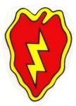 25th Division Decal Decal, vinyl adhesive