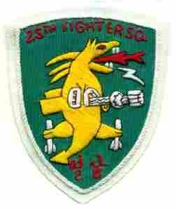 25th Fighter Squadron Patch Embroidered Emblem Edition