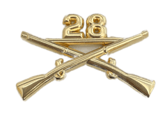 28th Infantry Officer Regimental Branch Of Service Insignia Badge - Saunders Military Insignia
