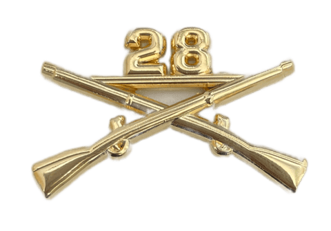 28th Infantry Officer Regimental Branch Of Service Insignia Badge - Saunders Military Insignia