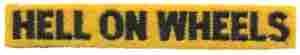2nd Armored Hell on Wheels Tab Tab, felt - Saunders Military Insignia