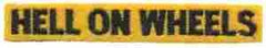 2nd Armored Hell on Wheels Tab Tab, felt - Saunders Military Insignia