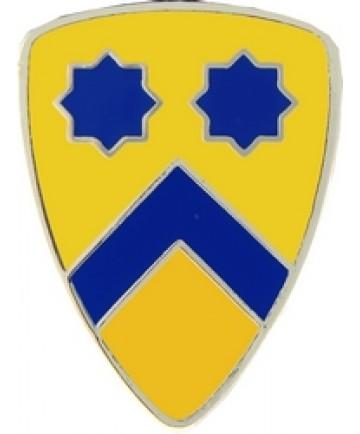 2nd Cavalry Division metal hat pin