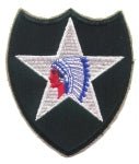 2nd Infantry Division Patch WWII Style - Saunders Military Insignia
