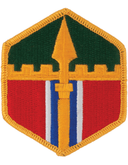 301st Maneuver Enhancement Brigade Full Color Merrow Border Patch - Saunders Military Insignia