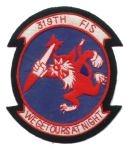 319th Fighter Interceptor Squadron Patch Custom Crafted