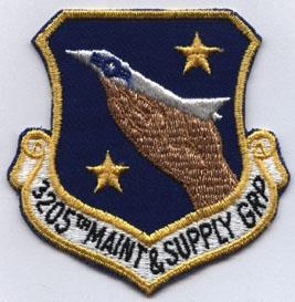 3205th Maintenance And Supply Group Patch Collectible