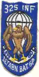 325th Infantry 1st Battle Group Patch, Authentic WWII Repro Cut Edge - Saunders Military Insignia