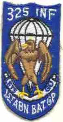 325th Infantry 1st Battle Group Patch, Authentic WWII Repro Cut Edge - Saunders Military Insignia
