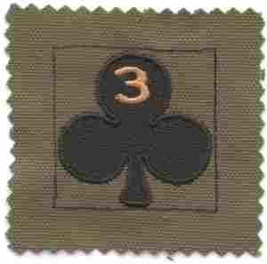 327th Infantry 3rd Battalion Subdued cloth Helmet Cover - Saunders Military Insignia