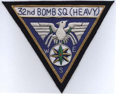 32nd Bombardment Squadron Custom Hand Crafted Patch - Saunders Military Insignia
