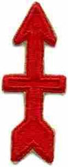 32nd Infantry Division Patch,Authentic WWII Repro Cut Egde - Saunders Military Insignia