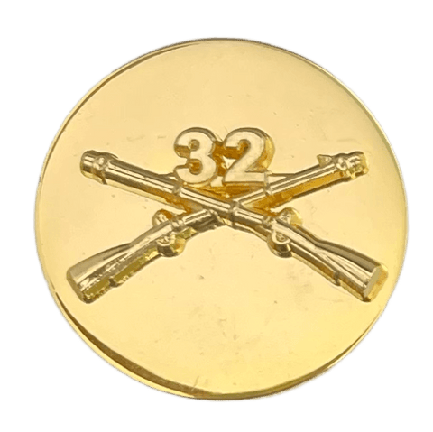 32nd Infantry Enlisted Regimental Branch Of Service Insignia Badge - Saunders Military Insignia