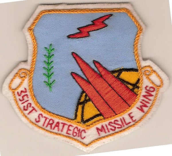 351st Strategic Missile Wing Patch Custom Embroidered Badge