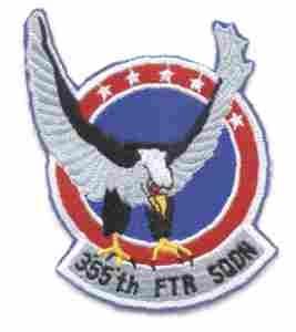 355th Fighter Squadron Patch Authentic Custom Crafted