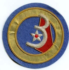 3rd Air Force Custom Made In Bullion Threads - Saunders Military Insignia