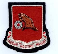 42nd Engineer Battalion, Custom made Cloth Patch - Saunders Military Insignia
