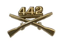 442nd Infantry Officer Regimental Branch Of Service Insignia Badge - Saunders Military Insignia