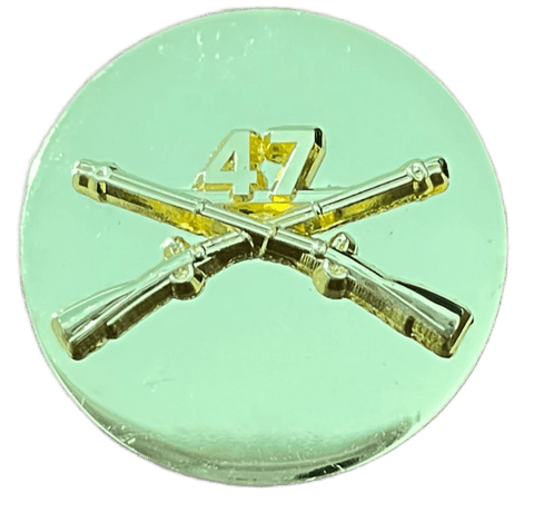 47th Infantry Enlisted Regimental Branch Of Service Insignia Badge - Saunders Military Insignia