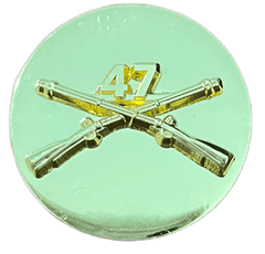 47th Infantry Enlisted Regimental Branch Of Service Insignia Badge - Saunders Military Insignia