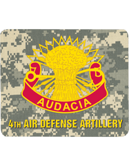 4th Air Defense Artillery mouse pad - Saunders Military Insignia