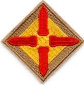 4th Coast Artillery District Patch,1.50x1.50 - Saunders Military Insignia