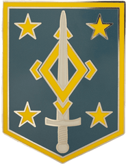 4th Maneuver Enhancement Brigade Combat Service Identification Badge - Saunders Military Insignia