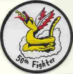 50th Fighter Squadron USAF Patch Emblem Collectors Item