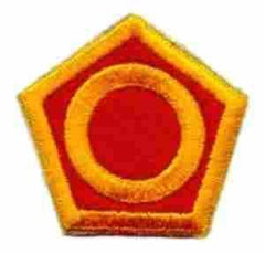 50th Infantry Division - Phantom Patch Authentic Repro WWII Cut Edge - Saunders Military Insignia