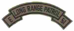 51st Infantry E Det LRP Subdued Cloth Patch - Saunders Military Insignia
