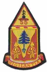55th Field Artillery custom made cloth patch - Saunders Military Insignia